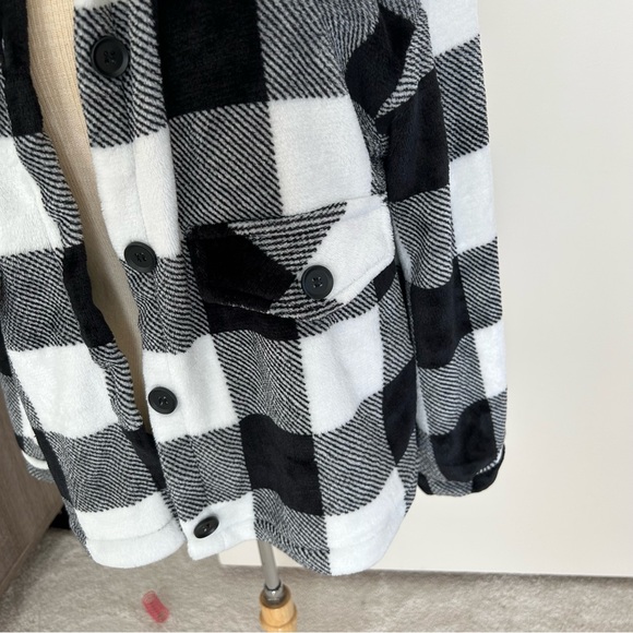 Cozy Fuzzy Shacket Shirt Jacket - Picture 3 of 12